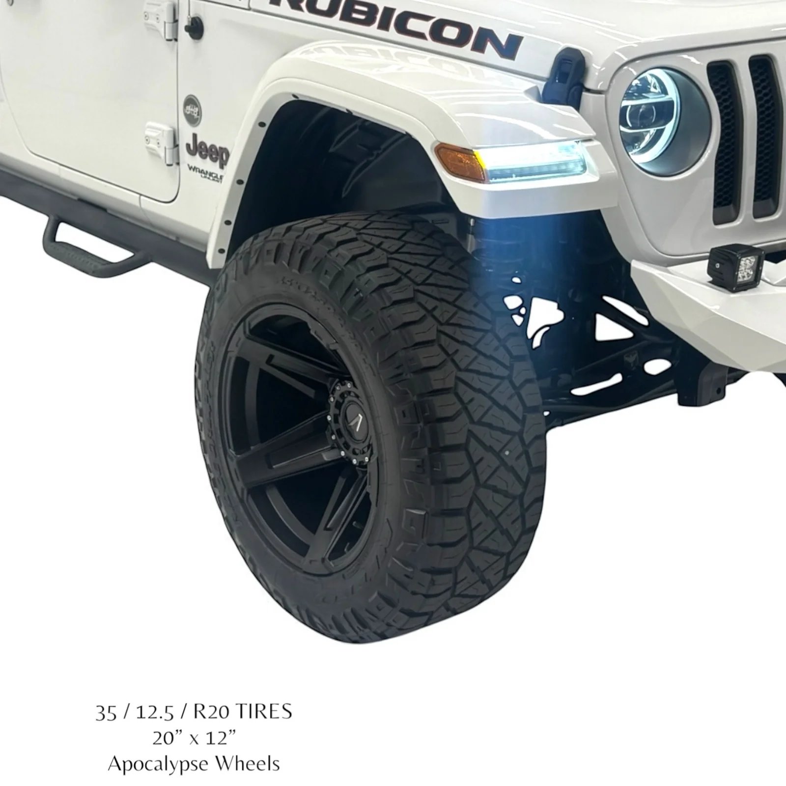 Apocalypse 5 Spoke Wheel for Jeep Gladiator /  Wrangler 5 Lug (Black) - Image 9