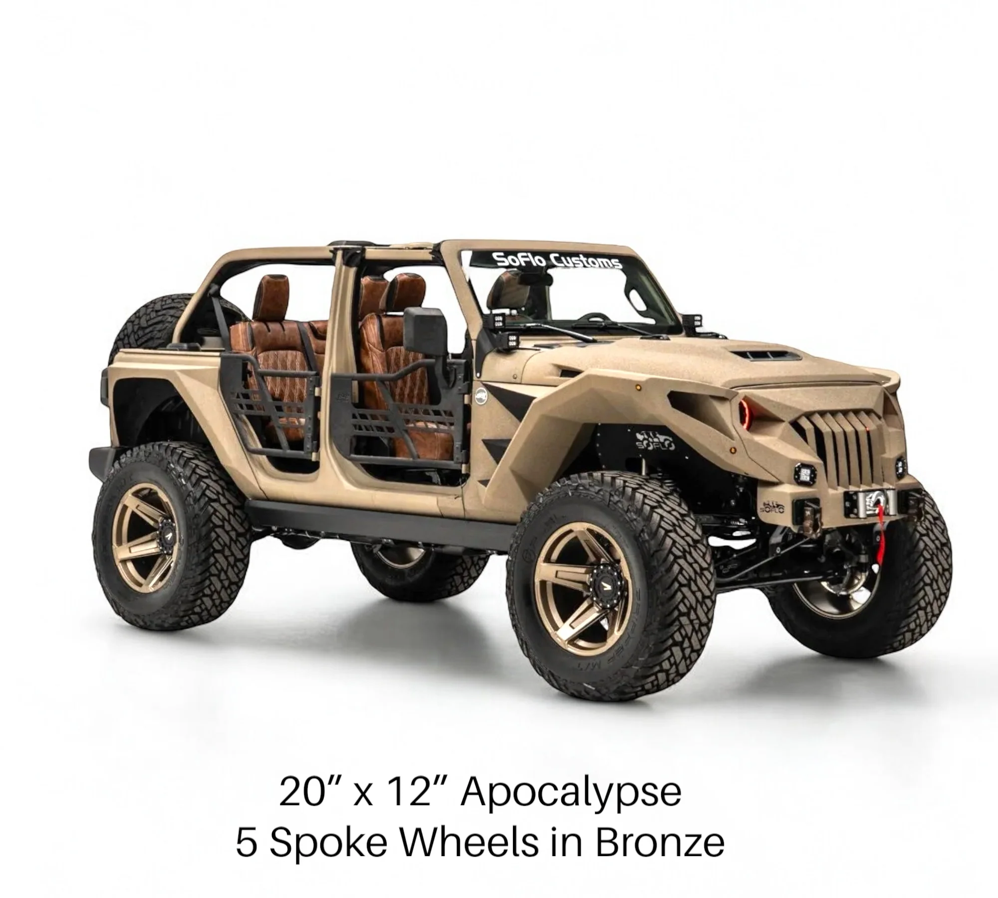 Apocalypse 5 Spoke Wheel for Jeep Wrangler and Gladiator 5 Lug (Bronze) - Image 14